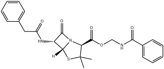 benzamidomethyl benzylpenicillinate 结构式