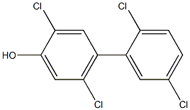 4HYDROXY2255TETRACHLOROBIPHENYL 结构式