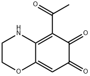 2H-1,4-Benzoxazine-6,7-dione,5-acetyl-3,4-dihydro-(9CI) 结构式