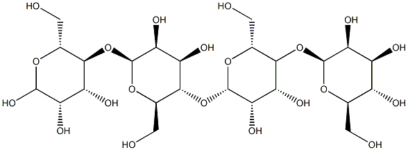 O-BETA-D-甘露糖基-(1-4)-O-BETA-D-甘露糖基-(1-4)-O-BETA-D-甘露糖基-(1-4)-D-甘露糖 结构式