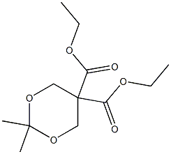 2,2-二甲基-[1,3]二恶烷-5,5-二甲酸二乙酯 结构式