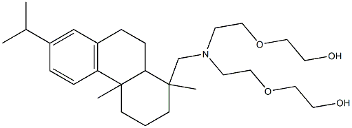 [[[1,2,3,4,4A,9,10,10A-八氢-1,4A-二甲基-7-(异丙基)-1-菲基]甲基]亚氨]二-2,1-乙基二聚环氧乙烷 结构式
