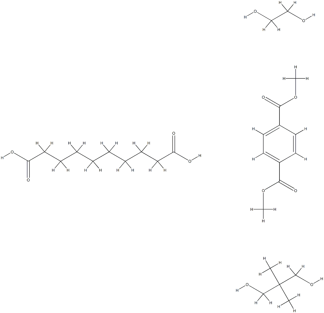 1,4-苯二甲酸二甲酯与癸二酸、2,2-二甲基-1,3-丙二醇和1,2-乙二醇的聚合物 结构式