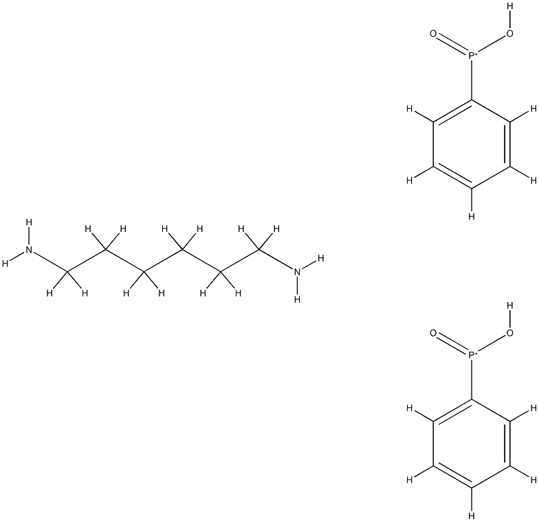 HEXANE-1,6-DIAMINE,HYDROXY-OXO-PHENYLPHOSPHANIUM	 结构式