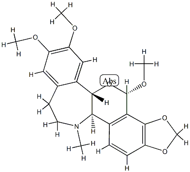 粉绿罂粟碱 结构式