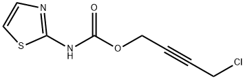 2-Thiazolecarbamic  acid,  4-chloro-2-butynyl  ester  (6CI,7CI,8CI) 结构式