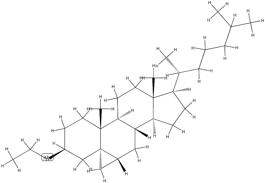 (3β,5α,6β)-3-Ethoxy-3',6-dihydrocyclopropa[5,6]cholestane 结构式