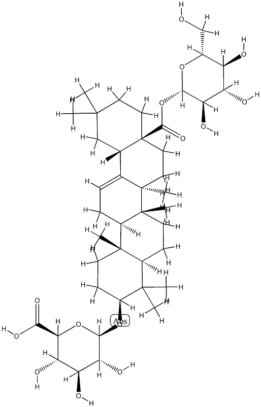 竹节人参皂苷 IVA 结构式