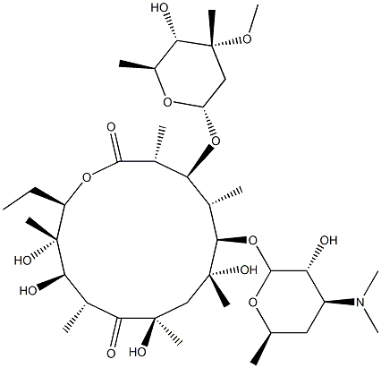 (8R)-8-Hydroxyerythromycin 结构式