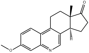 3-Methoxy-6-azaestra-1,3,5(10),6,8-penten-17-one 结构式