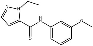 1H-Pyrazole-5-carboxamide,1-ethyl-N-(3-methoxyphenyl)-(9CI) 结构式