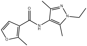 3-Furancarboxamide,N-(1-ethyl-3,5-dimethyl-1H-pyrazol-4-yl)-2-methyl-(9CI) 结构式