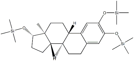 [Estra-1,3,5(10)-triene-2,3,17β-triyltri(oxy)]tris(trimethylsilane) 结构式