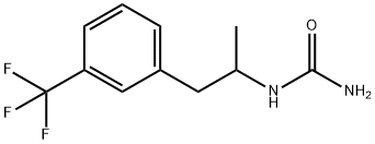 [α-Methyl-m-(trifluoromethyl)phenethyl]urea 结构式