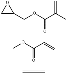 2-甲基-2-丙烯酸环氧化甲酯与乙烯和2-丙烯酸甲酯的聚合物 结构式