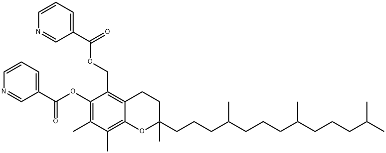 5-nicotinooxymethyl-alpha-tocopherylnicotinate 结构式