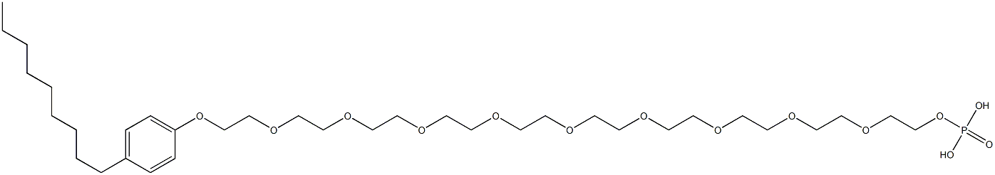 壬基酚聚醚-10 磷酸酯 结构式