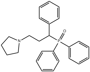 Diphenyl[α-[2-(1-pyrrolidinyl)ethyl]benzyl]phosphine oxide 结构式