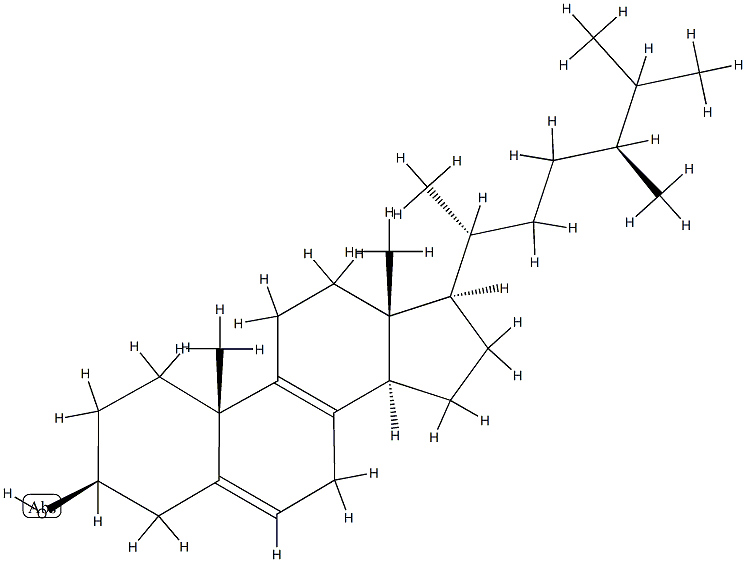 Ergosta-5,8-dien-3β-ol 结构式