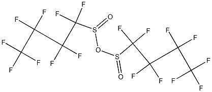 Bis(nonafluoro-1-butanesulfinic)anhydride 结构式