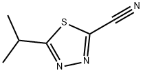 5-异丙基-1,3,4-噻二唑-2-腈 结构式