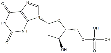 5'-Xanthylic acid, 2'-deoxy- 结构式