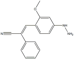 4-Hydrazino-2-methoxy-β-stilbenecarbonitrile 结构式