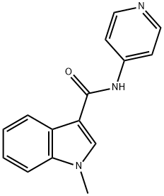 1H-Indole-3-carboxamide,1-methyl-N-4-pyridinyl-(9CI) 结构式