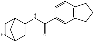 1H-Indene-5-carboxamide,N-2-azabicyclo[2.2.1]hept-5-yl-2,3-dihydro-(9CI) 结构式