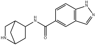 1H-Indazole-5-carboxamide,N-2-azabicyclo[2.2.1]hept-5-yl-(9CI) 结构式