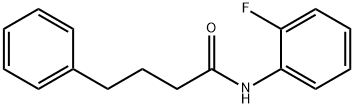 N-(2-fluorophenyl)-4-phenylbutanamide 结构式