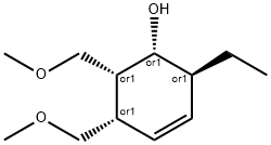 3-Cyclohexen-1-ol,2-ethyl-5,6-bis(methoxymethyl)-,(1R,2S,5S,6R)-rel-(9CI) 结构式