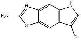 1H-Pyrazolo[3,4-f]benzothiazol-6-amine,3-chloro-(9CI) 结构式