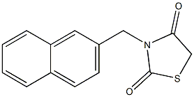 3-(2-naphthylmethyl)-1,3-thiazolidine-2,4-dione 结构式