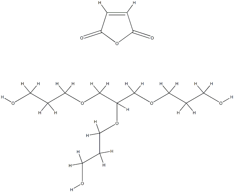 2,5-Furandione, polymer with α,α',α''- 1,2,3-propanetriyltris[ω-hydroxypoly[oxy(methyl -1,2-ethanediyl)]] 结构式