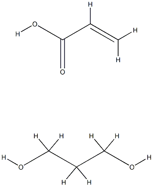α-(1-氧代-2-丙烯基)-ω-[(1-氧代-2-丙烯基)氧]-聚[氧(甲基-1,2-亚乙基)] 结构式