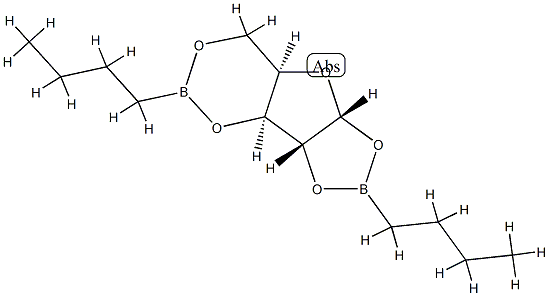 1-O,2-O:3-O,5-O-Bis(butylboranediyl)-α-D-xylofuranose 结构式