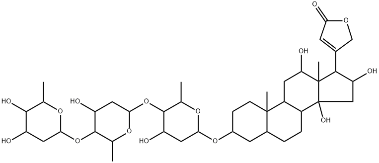 双羟基毛地黄毒苷 结构式