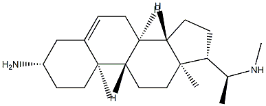(20S)-20-Methylamino-3β-aminopregn-5-ene 结构式