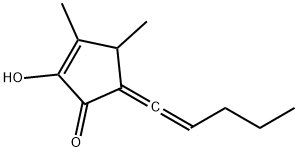 2-Cyclopenten-1-one,2-hydroxy-3,4-dimethyl-5-(1-pentenylidene)-(9CI) 结构式
