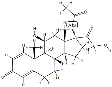 Prednisolone 17-Acetate 结构式