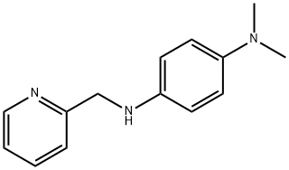 N1,N1-二甲基-N4-[(吡啶-2-基)甲基]苯-1,4-二胺 结构式
