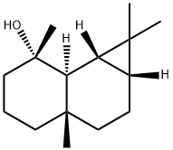 (1aR,7aα,7bβ)-Decahydro-1,1,3aβ,7-tetramethyl-1H-cyclopropa[a]naphthalen-7α-ol 结构式