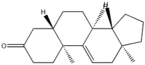 5α-Androst-9(11)-en-3-one 结构式