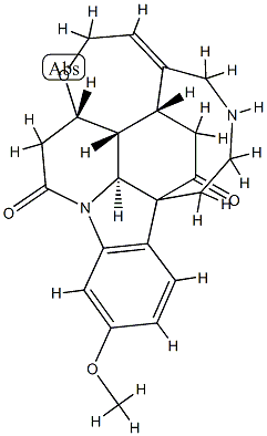 3-Methoxy-16,19-secostrychnidine-10,16-dione 结构式