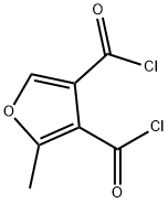 3,4-Furandicarbonyl dichloride, 2-methyl- (9CI) 结构式