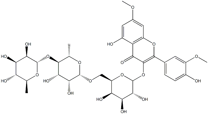 rhamnazin 3-isorhamninoside 结构式