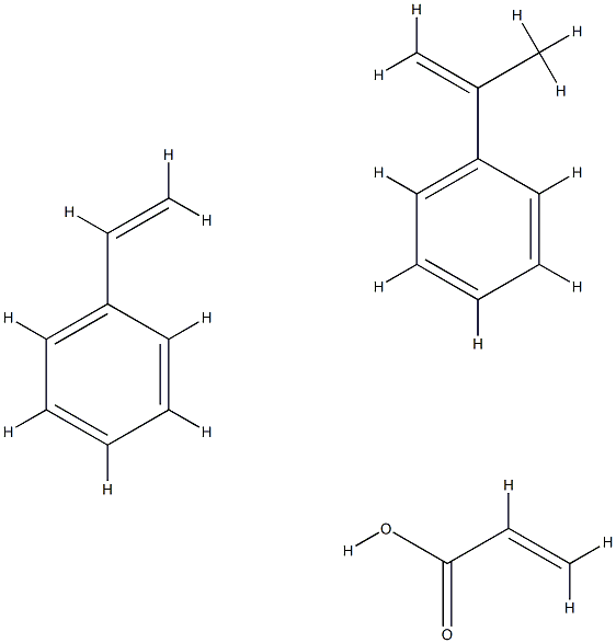 2-甲基苯乙烯与苯乙烯和丙烯酸的聚合物 结构式
