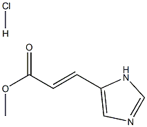 methyl 3-[1H-imidazol-4-yl]propenoate hydrochloride salt 结构式