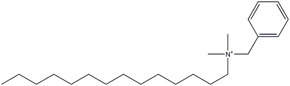 BENZYLDIMETHYL(TETRADECYL)AMMONIUM CHLOROIODOIODATE(1-) 结构式